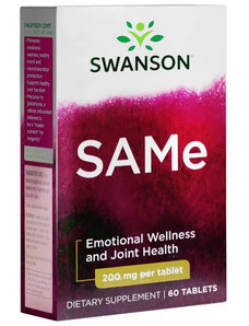 Swanson SAMe 60 ks, tablety, 200 mg