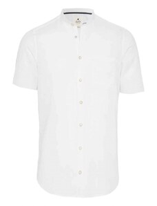 Košile Pure Casual Fit s krátkým rukávem a módním stojáčkem - lněná C91540_22603_900