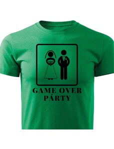 Pánské tričko Game over párty