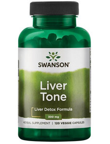 Swanson Liver Tone 120 ks, vegetariánská kapsle, 300 mg