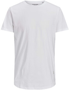 Jack&Jones Pánské triko JJENOA Long Line Fit 12113648 White M