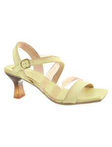 HISPANITAS Dámské kožené žluté letní sandálky HV221815-BANANA-255