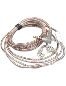 KZ KM-C náhradní kabel s mikrofonem pro KZ ZSN, ZS10-Pro, ZSX 1,25m