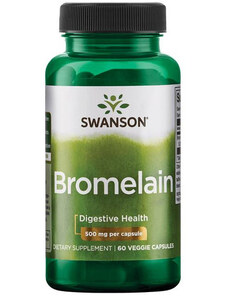 Swanson Bromelain 60 ks, vegetariánská kapsle, 500 mg