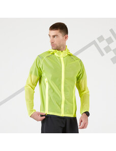 KIPRUN Pánská běžecká bunda do deště Kiprun Light žlutá