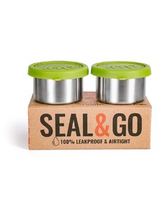 Elephant Box těsnící svačinové plechovky Seal & Go Duo 2x100ml