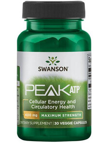 Swanson PEAK ATP 30 ks, vegetariánská kapsle, 400 mg