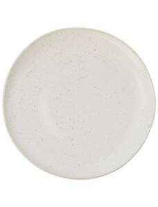 House Doctor Bílý kameninový talíř Pion 21,5 cm