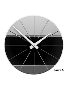 Designové hodiny 10-029 CalleaDesign Benja 35cm (více barevných variant) Barva černá klasik-5 - RAL9017