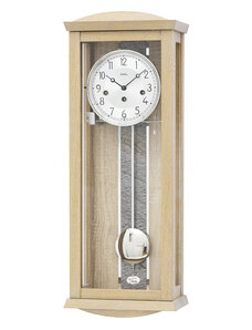 Luxusní kyvadlové mechanické nástěnné hodiny 2745 oak AMS 66cm