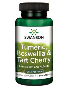 Swanson Turmeric, Boswellia & Tart Cherry 60 ks, kapsle