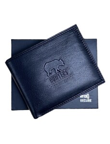Pánská kožená peněženka Hunters black RFID secure