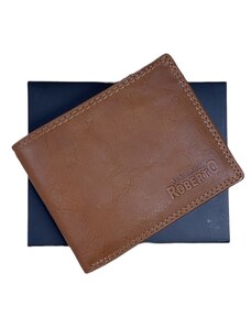 Pánská kožená peněženka Roberto světle hnědá buff-603