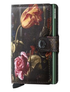 Luxusní kožené pouzdro na karty SECRID Miniwallet Art Flowers - Jacob Vosmaer