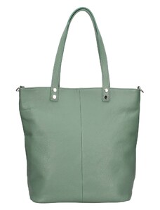 Dámská kožená kabelka Italia Elena - zelená