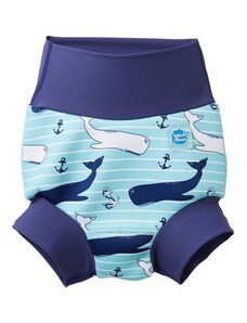Splash About Nové Kojenecké plavky Happy Nappy - velryba - XL