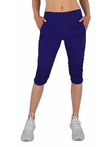 Dámské sportovní 3/4 kalhoty NEYWER s řasením EG723 tmavě modré