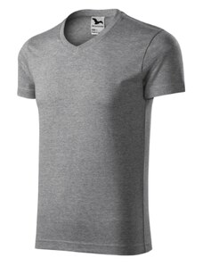 MALFINI Slim Fit V-neck Tričko pánské Single Jersey, 100 % bavlna (barva 12 - složení se může lišit - 85 % bavlna, 15 % viskóza), silikonová úprava