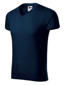 MALFINI Slim Fit V-neck Tričko pánské Single Jersey, 100 % bavlna (barva 12 - složení se může lišit - 85 % bavlna, 15 % viskóza), silikonová úprava