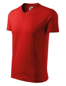 MALFINI V-neck Tričko unisex Single Jersey, 100 % bavlna (složení se může lišit - barva 03 - 97 % bavlna a 3 % viskóza, barva 12 - 85 % bavlna, 15 % viskóza)