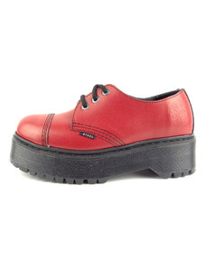 Steel boty 3 dírky 101/102/ALS3/FULL red červená - bez ocelové špičky