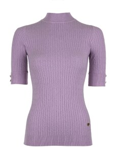 Dámský úpletový svetr - fialový