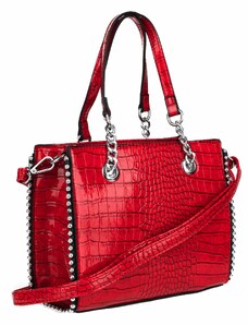 Dámská stylová kabelka - červená
