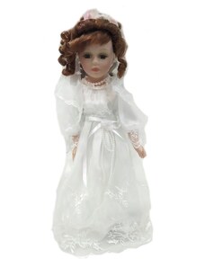 Porcelánová panenka nevěsta Viola 40 cm