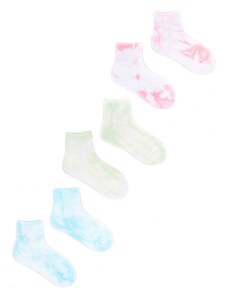 Yoclub Kids's Girls' Ankle Cotton Socks Tie Dye 3-Pack SKS-0091U-0000