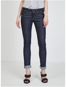 Tmavě modré dámské slim fit džíny Pepe Jeans - Dámské