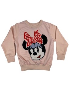 Setino Dívčí mikina - Minnie Mouse světle růžová