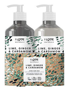 I love Hand Care Duo ( Lime, Ginger & Cardamom ) - Dárková sada péče o ruce