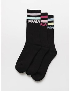 Impala Stripe Sock 3Pk (black)černá