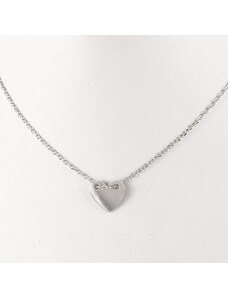 Stříbrný náhrdelník SRDCE 41-44cm