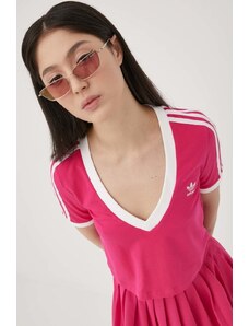 Tričko adidas Originals růžová barva, HG6595-REMAG