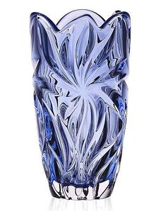 Aurum Crystal Váza FLORA blue 280 mm