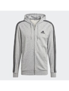 Adidas Mikina Essentials French Terry 3-Stripes Full-Zip