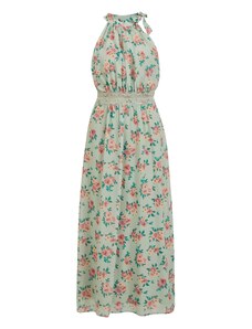 VILA Letní šaty 'MICADA' růžově zlatá / olivová / smaragdová