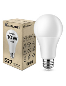 BERGE LED žárovka - ecoPLANET - E27 - 10W - 800Lm - studená bílá
