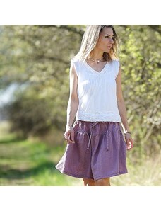 Le-Mi (česká autorská móda) V barvě šeříku - sukně