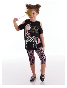 mshb&g Unique Zebra Girls Kids Tunic Leggings Suit