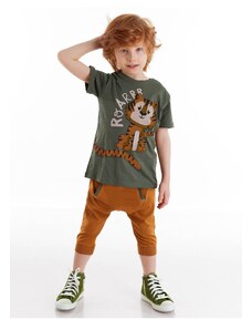 Denokids Little Tiger Boy T-shirt Capri Shorts Set