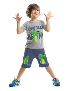Denokids Crocodile Island Boy's T-shirt Shorts Set
