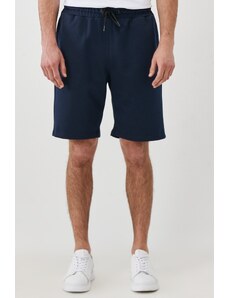 AC&Co / Altınyıldız Classics Men's Navy Blue Standard Fit Daily Casual Sports Knitted Shorts.
