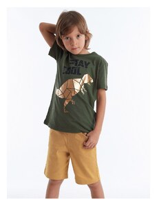 mshb&g Cool T-rex Boy's T-shirt Gabardine Shorts Set