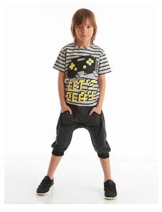 mshb&g Lets Play Boy's T-shirt Capri Shorts Set