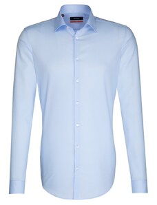 Pánská modrá nežehlivá košile Slim fit Seidensticker Prodloužený rukáv