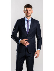 Alain Delon Tmavomodrý Slim Fit oblek