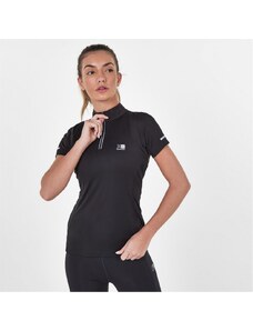 Karrimor Womens Short Sleeve quarter Zip T-Shirt Black