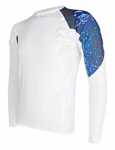 Suspect Animal Pánské funkční triko dlouhý rukáv ARCHITECT bílá Bamboo Ultra - Modrá / XL